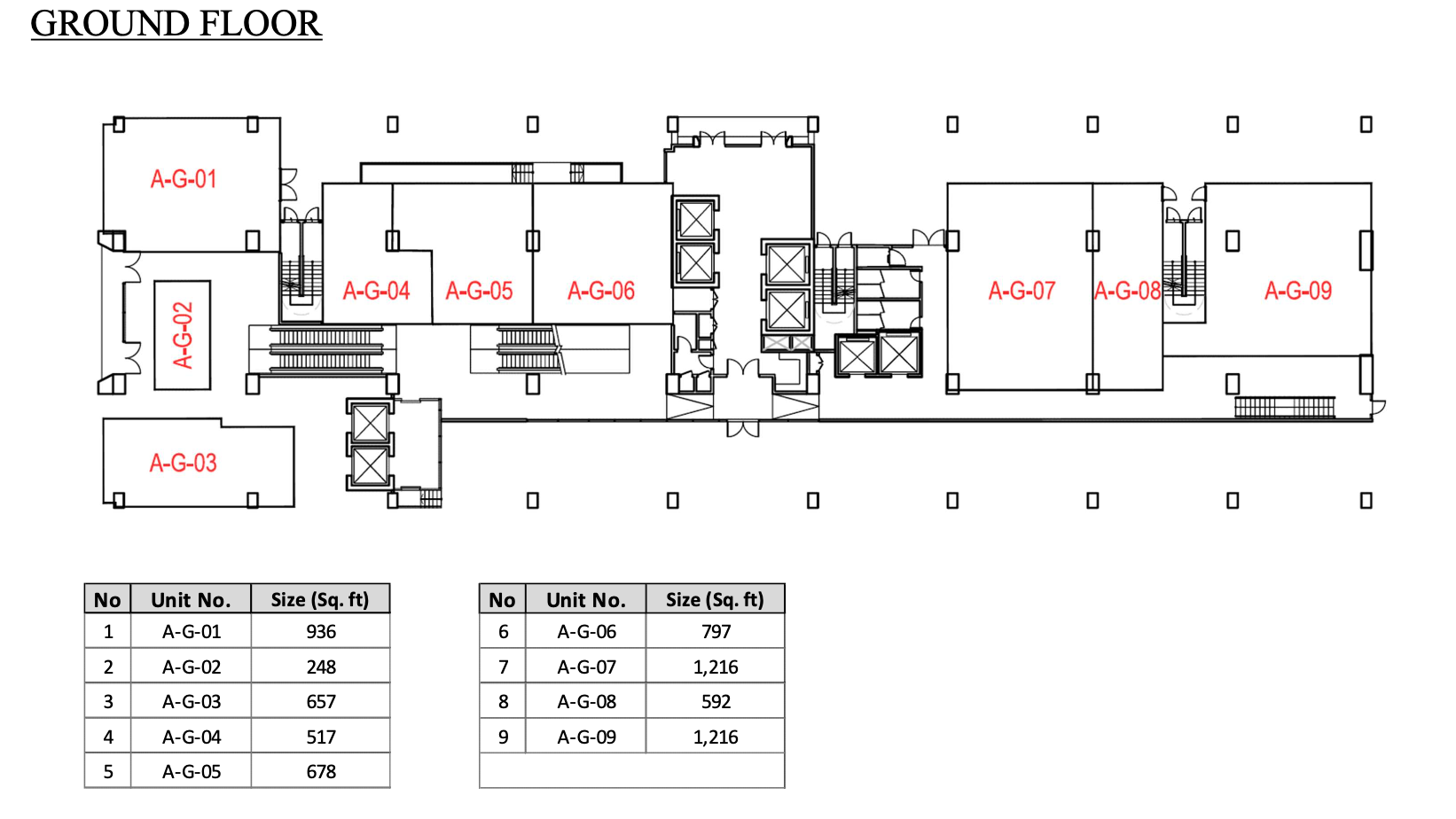 Rencana Royale Ground Floor Plan