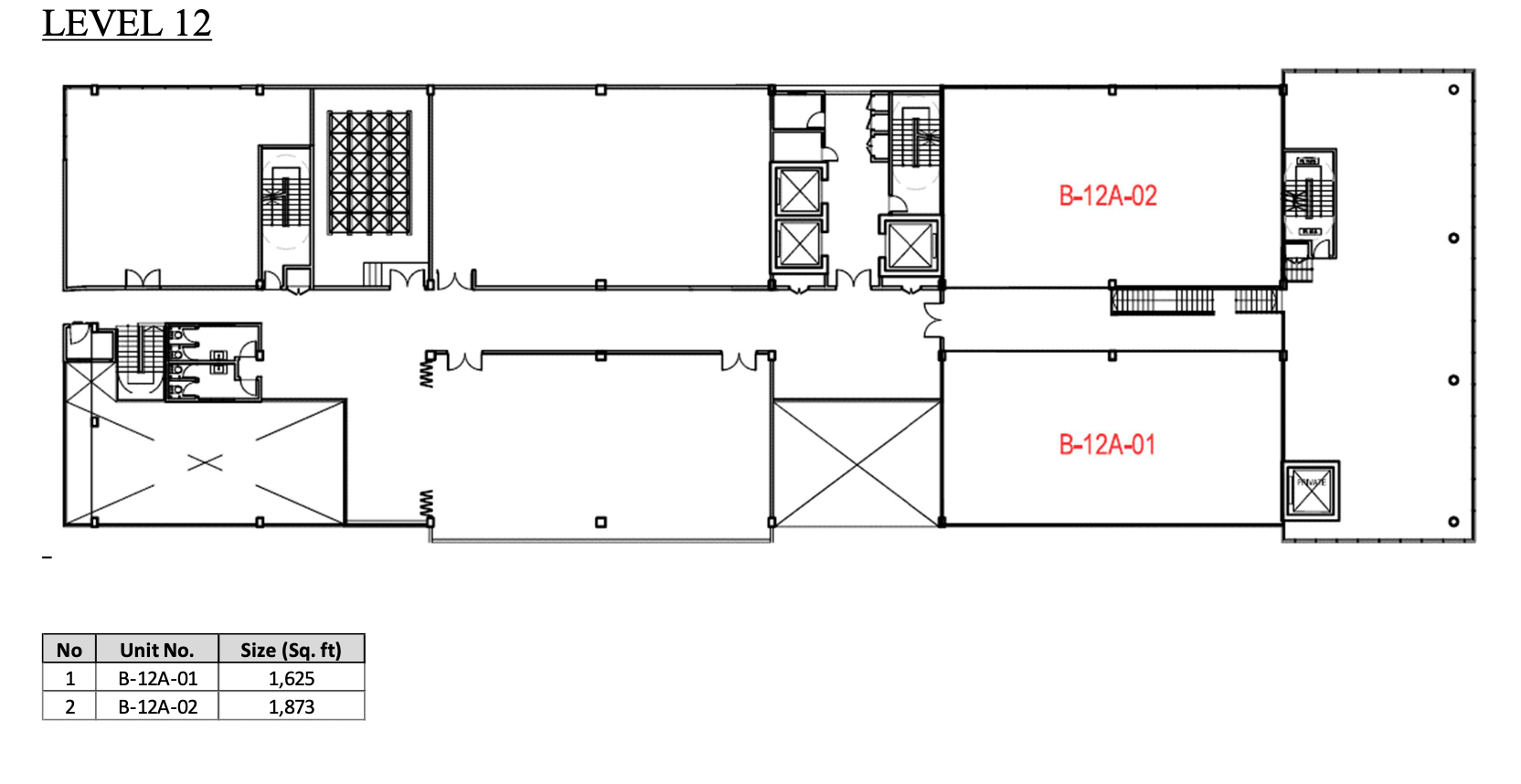 Rencana Royale Level 12 Plan