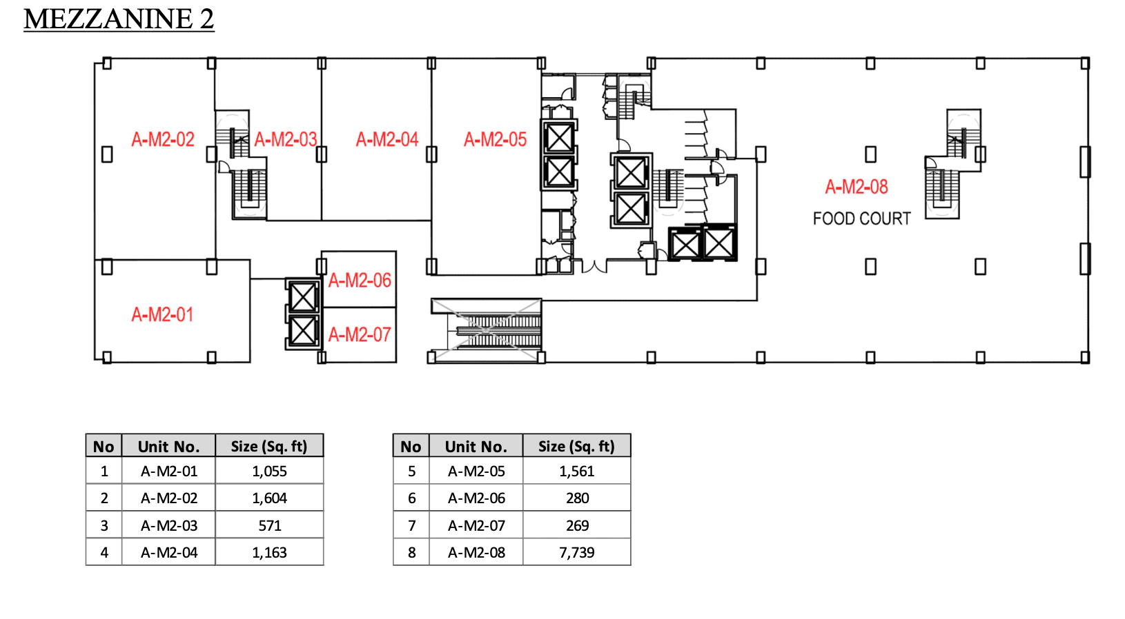 Rencana Royale Mezzanine 2 Plan